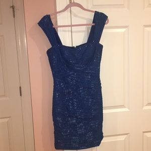 Lace/glittery blue dress